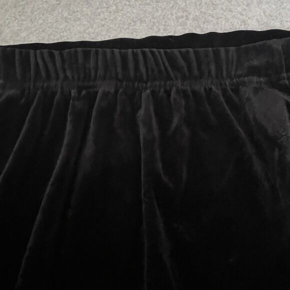 VTG Black Velvet Midi Skirt Suit Set Jeweled Wedding Event Formal Class  SZ XL - Picture 9 of 12